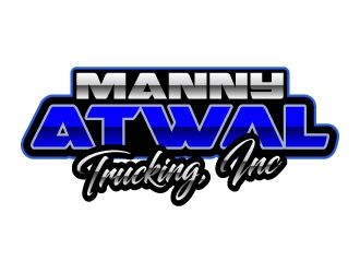 Manny Atwal Trucking, Inc logo design by aryamaity