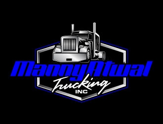 Manny Atwal Trucking, Inc logo design by daywalker