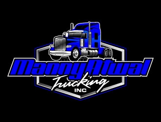 Manny Atwal Trucking, Inc logo design by daywalker