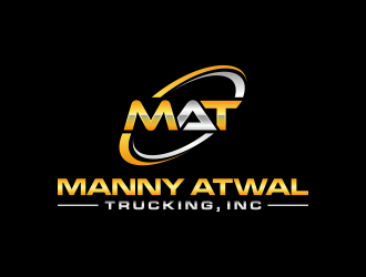 Manny Atwal Trucking, Inc logo design by RIANW