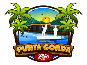 Punta Gorda Life logo design by Suvendu