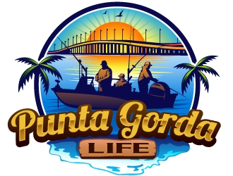 Punta Gorda Life logo design by Suvendu