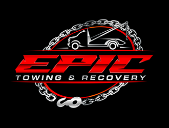 EPIC Towing & Recovery logo design by 3Dlogos