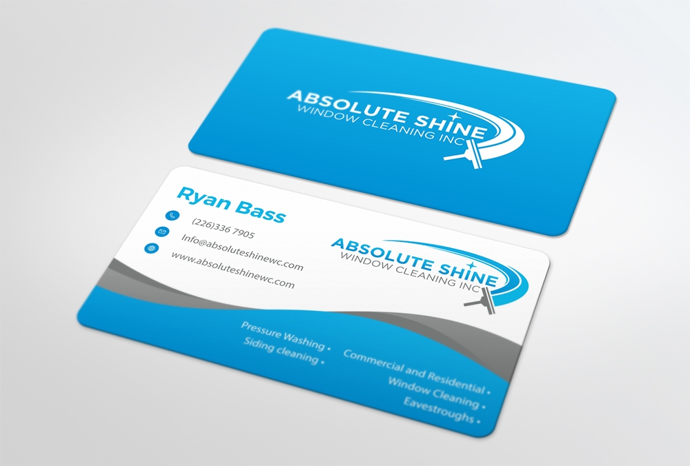 Absolute Shine Window Cleaning Inc. logo design by Ibrahim