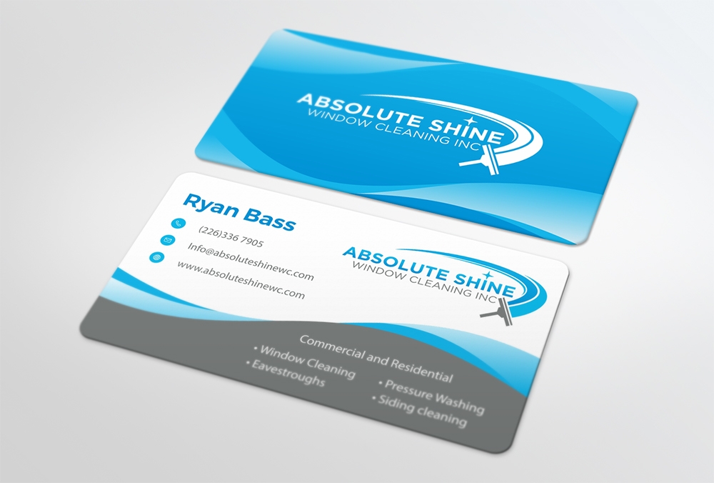 Absolute Shine Window Cleaning Inc. logo design by Ibrahim