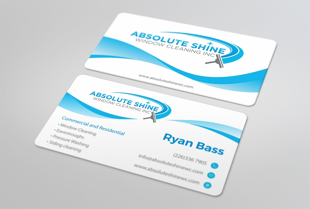 Absolute Shine Window Cleaning Inc. logo design by Ibrahim