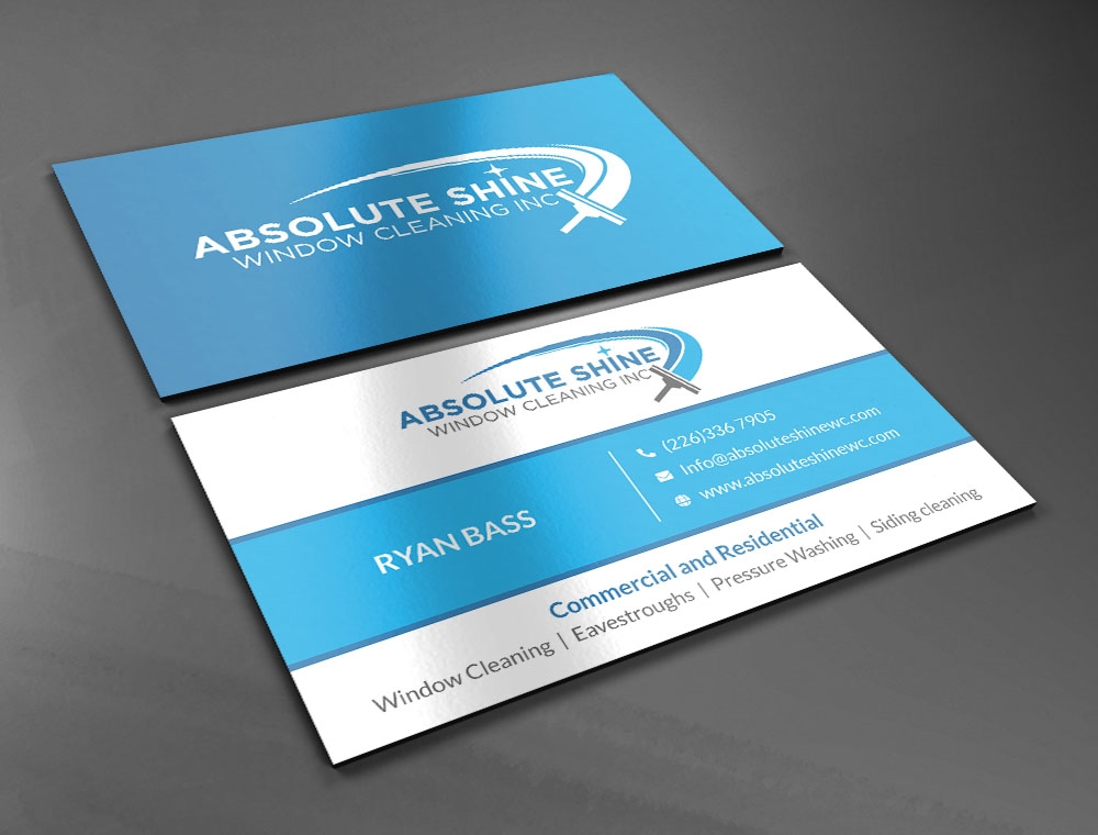 Absolute Shine Window Cleaning Inc. logo design by fritsB