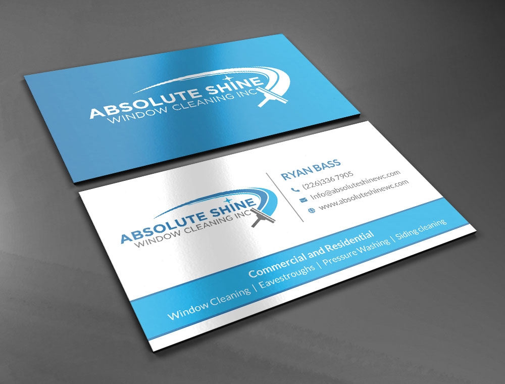 Absolute Shine Window Cleaning Inc. logo design by fritsB