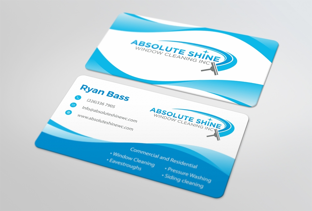 Absolute Shine Window Cleaning Inc. logo design by Ibrahim