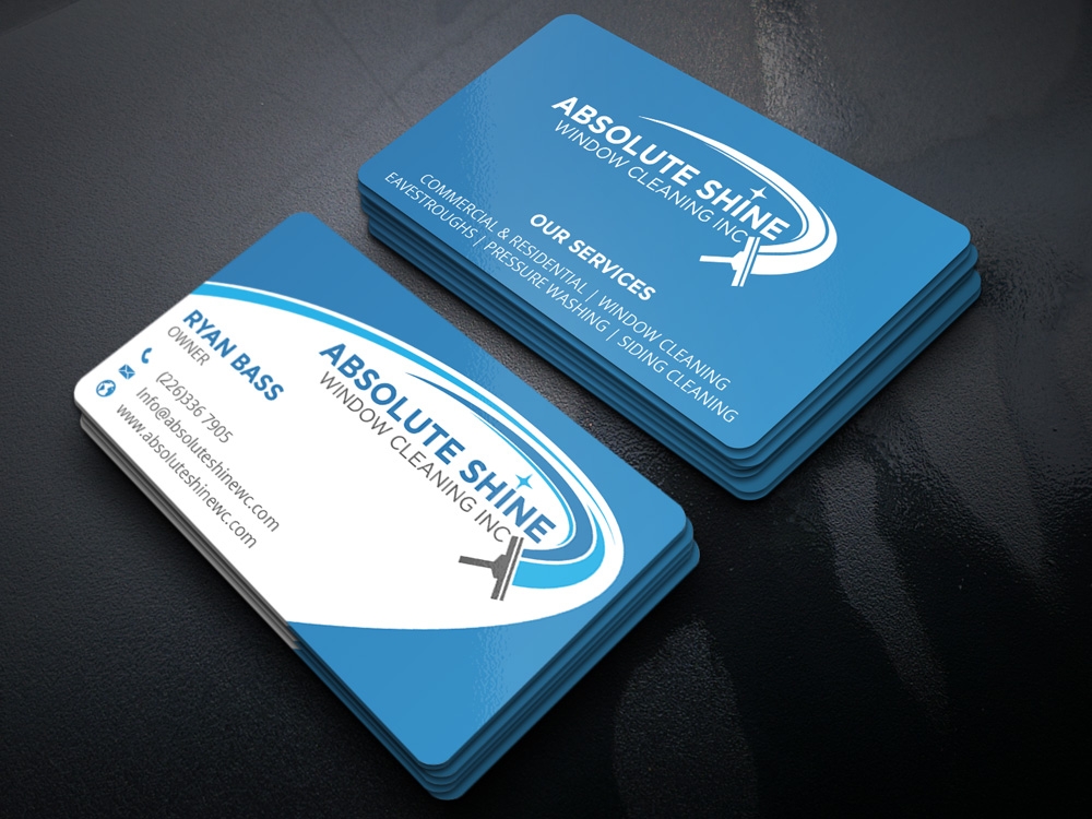 Absolute Shine Window Cleaning Inc. logo design by Gelotine