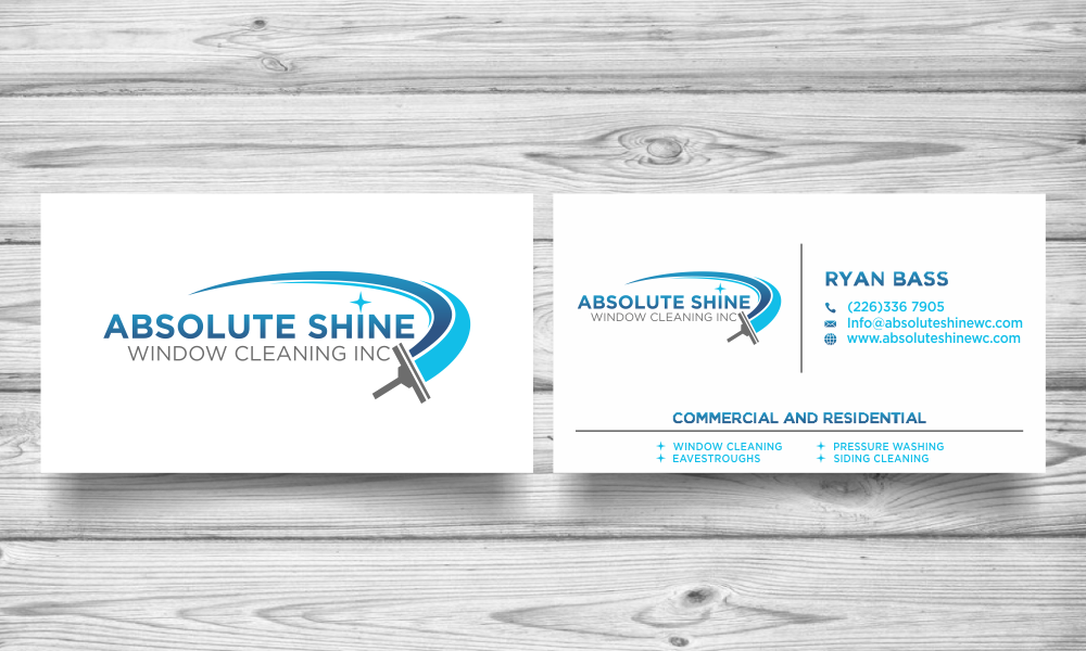 Absolute Shine Window Cleaning Inc. logo design by done