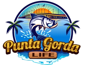 Punta Gorda Life logo design by Suvendu