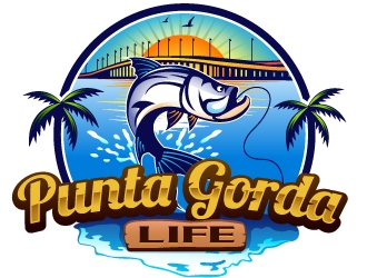 Punta Gorda Life logo design by Suvendu