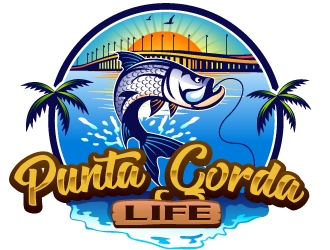 Punta Gorda Life logo design by Suvendu