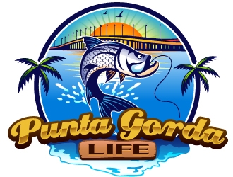 Punta Gorda Life logo design by Suvendu