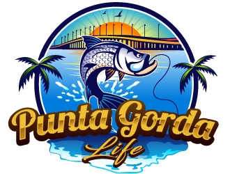 Punta Gorda Life logo design by Suvendu