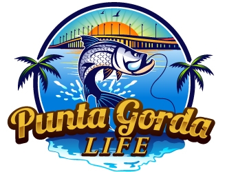 Punta Gorda Life logo design by Suvendu