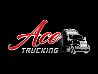 Ace Trucking logo design by qqdesigns