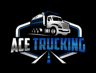 Ace Trucking logo design by zonpipo1