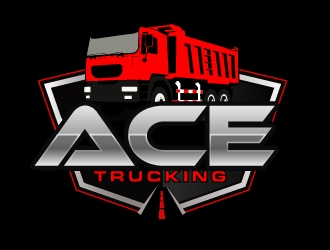 Ace Trucking logo design by AamirKhan