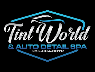 TINT WORLD & AUTO DETAIL SPA logo design by hopee