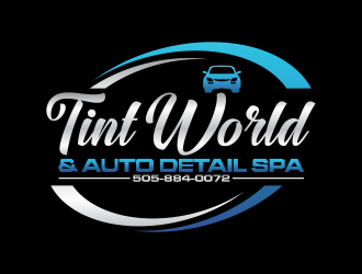 TINT WORLD & AUTO DETAIL SPA logo design by hopee