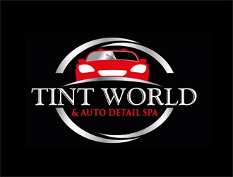 TINT WORLD & AUTO DETAIL SPA logo design by PANTONE