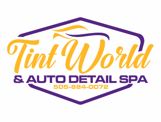 TINT WORLD & AUTO DETAIL SPA logo design by hopee