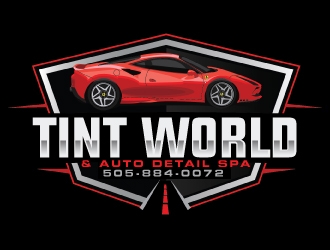 TINT WORLD & AUTO DETAIL SPA logo design by AamirKhan