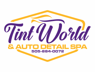 TINT WORLD & AUTO DETAIL SPA logo design by hopee