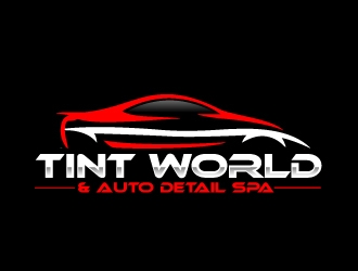 TINT WORLD & AUTO DETAIL SPA logo design by AamirKhan