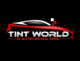 TINT WORLD & AUTO DETAIL SPA logo design by AamirKhan