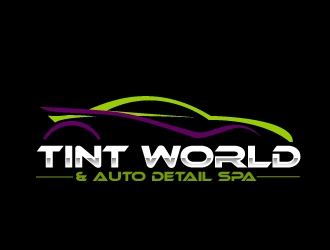 TINT WORLD & AUTO DETAIL SPA logo design by AamirKhan