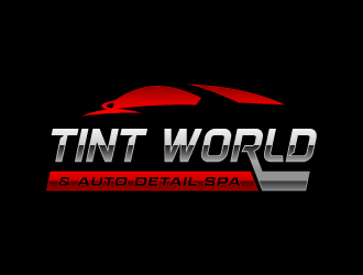 TINT WORLD & AUTO DETAIL SPA logo design by torresace