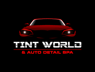 TINT WORLD & AUTO DETAIL SPA logo design by torresace