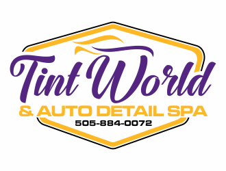 TINT WORLD & AUTO DETAIL SPA logo design by hopee