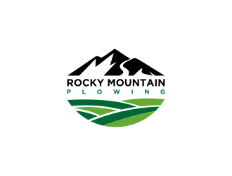 Rocky Mountain Plowing logo design by luckyprasetyo