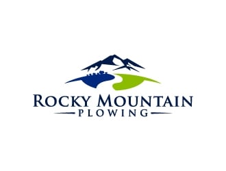 Rocky Mountain Plowing logo design by MUSANG