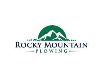 Rocky Mountain Plowing logo design by MUSANG