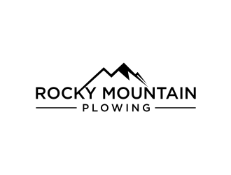 Rocky Mountain Plowing logo design by Barkah