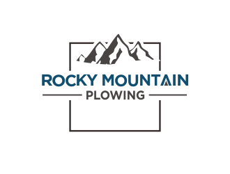 Rocky Mountain Plowing logo design by Greenlight