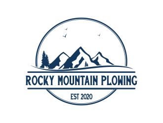 Rocky Mountain Plowing logo design by Greenlight