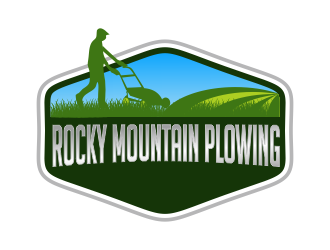 Rocky Mountain Plowing logo design by Greenlight