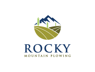 Rocky Mountain Plowing logo design by jafar