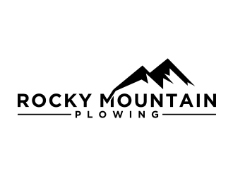 Rocky Mountain Plowing logo design by puthreeone