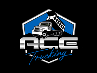 Ace Trucking logo design by kunejo