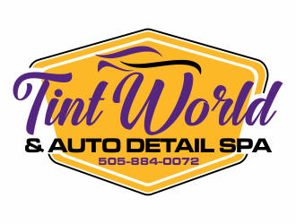 TINT WORLD & AUTO DETAIL SPA logo design by hopee