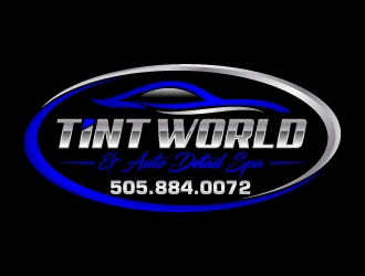 TINT WORLD & AUTO DETAIL SPA logo design by jaize