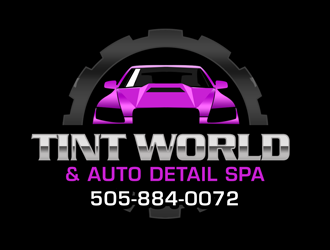 TINT WORLD & AUTO DETAIL SPA logo design by kunejo