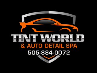 TINT WORLD & AUTO DETAIL SPA logo design by kunejo